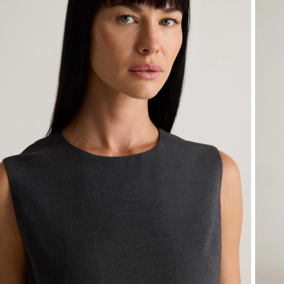 NWT QUINCE Italian Wool Sleeveless dress 10 - Picture 3 of 4